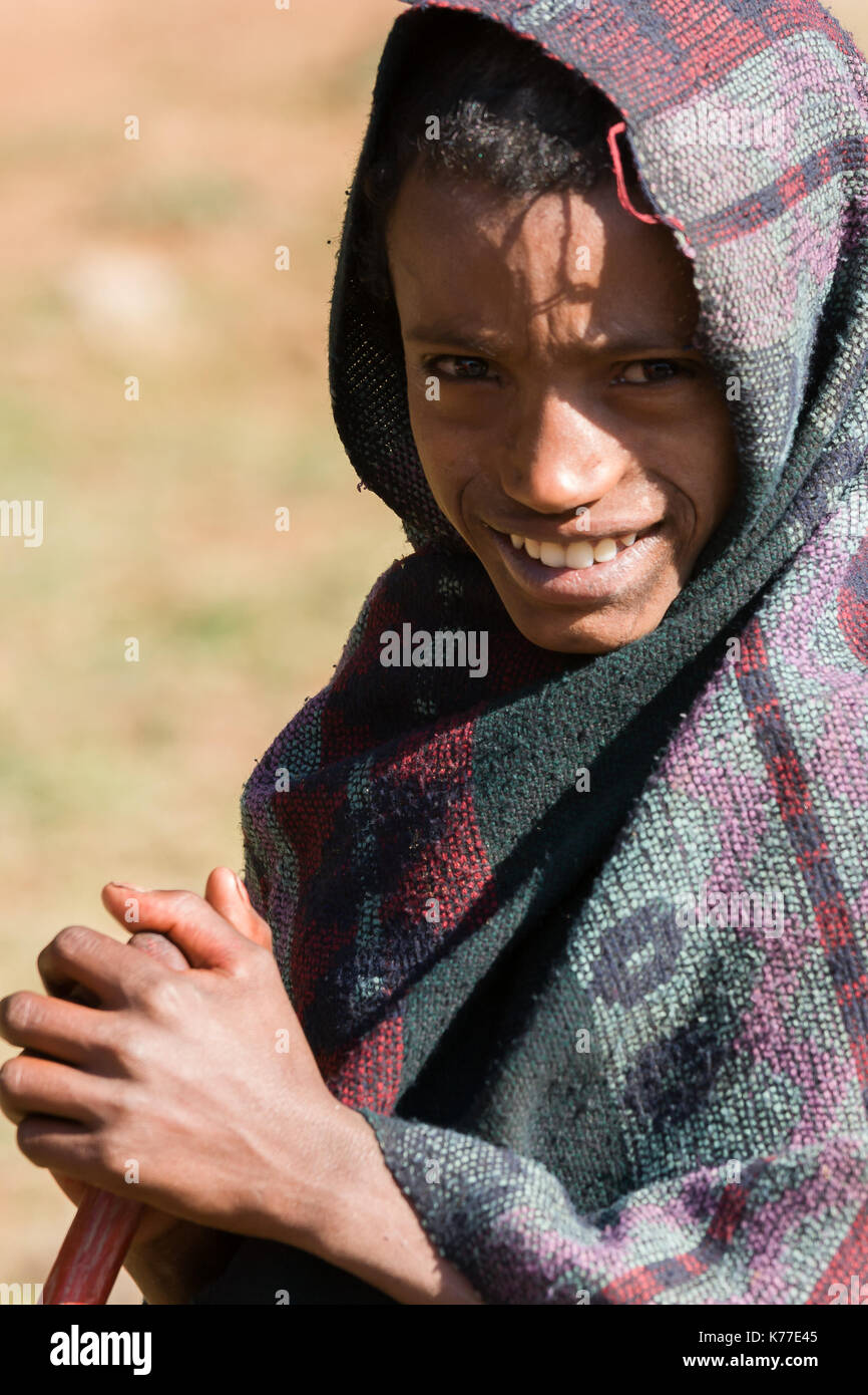 Young boy, Addis-Goha Tsion Road, Ethiopia Stock Photo - Alamy