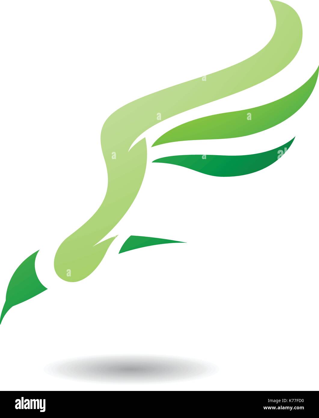 Design Concept of Long Wing Bird Icon, Vector Illustration Isolated on ...