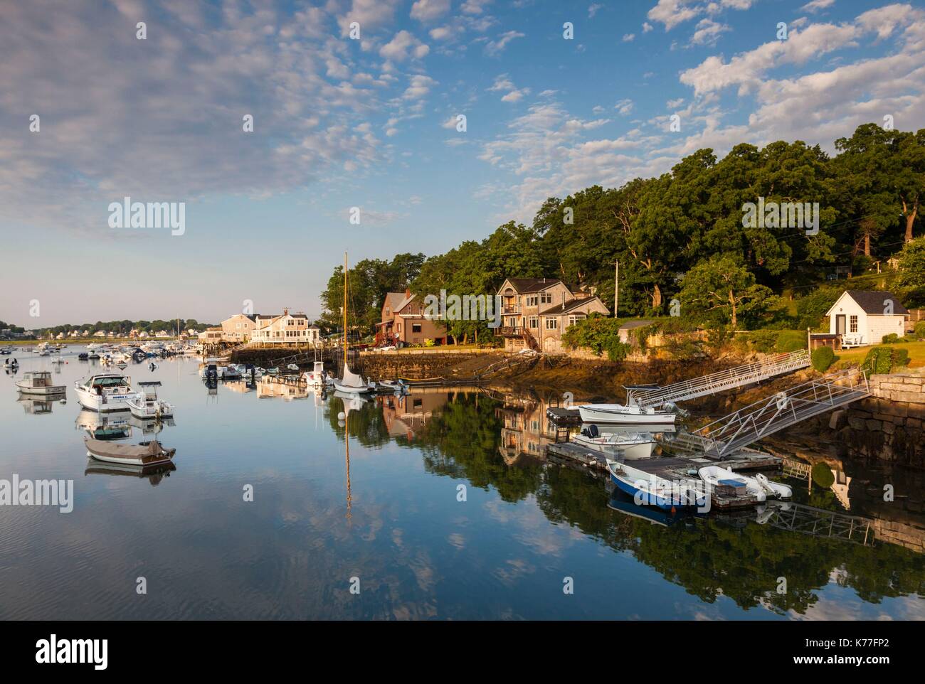 United States, Massachusetts, Cape Ann, Annisquam, Lobster Cove Stock