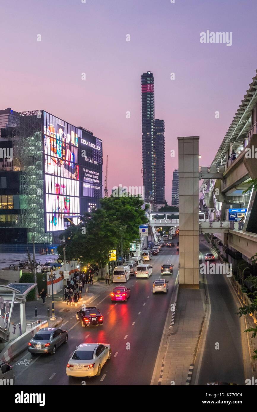 Thailand, Bangkok, Bang Rak district Stock Photo