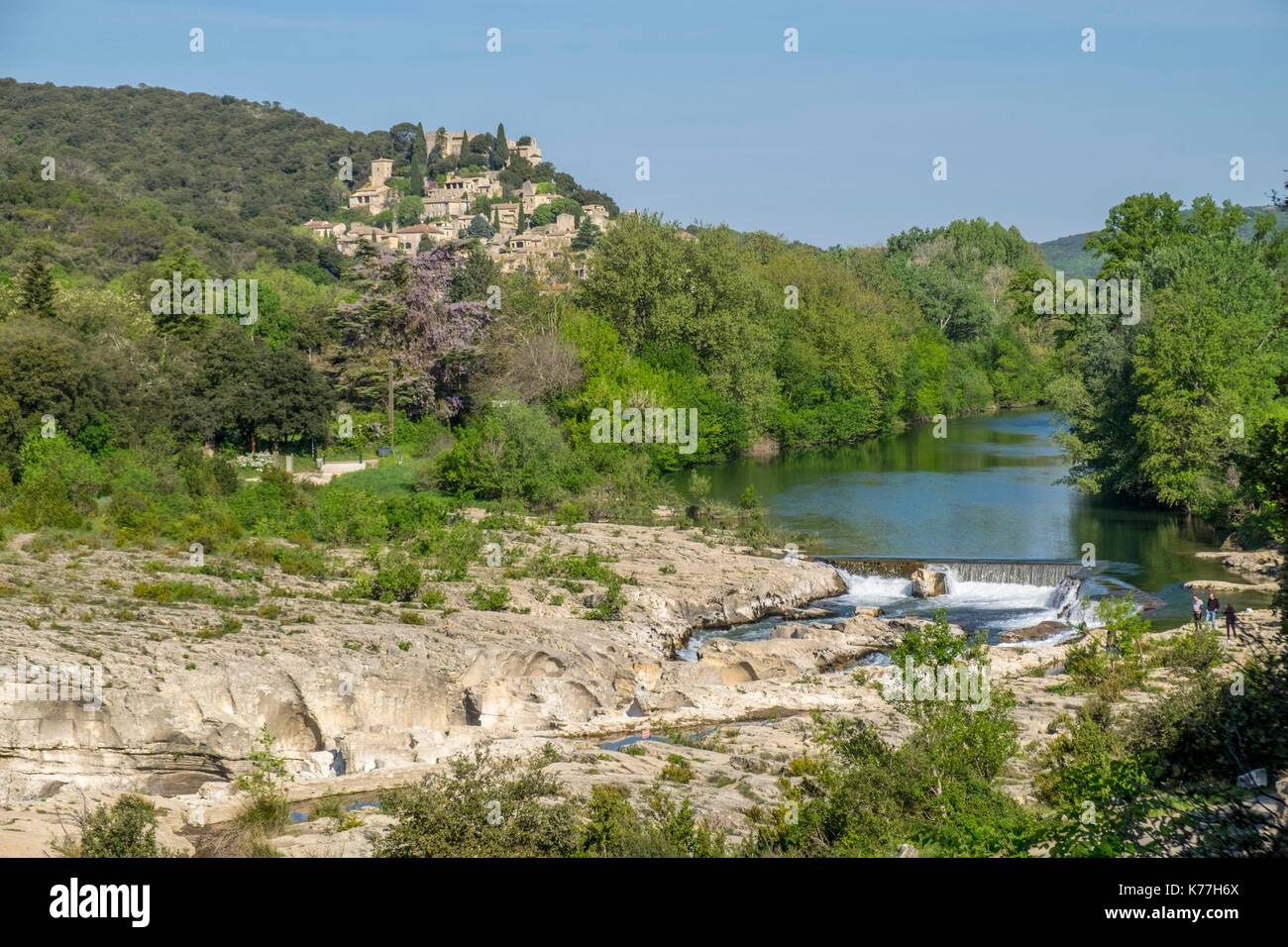 France, Gard, La Roque sur Ceze, labelled Les Plus Beaux Villages de