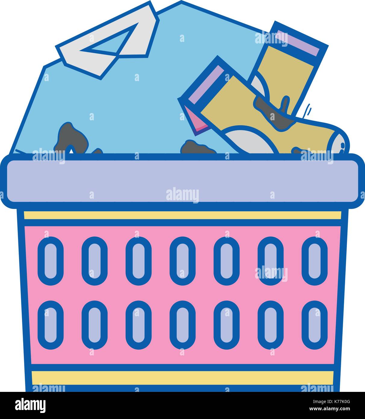 basket design with dirty clothes inside Stock Vector Image &amp; Art - Alamy
