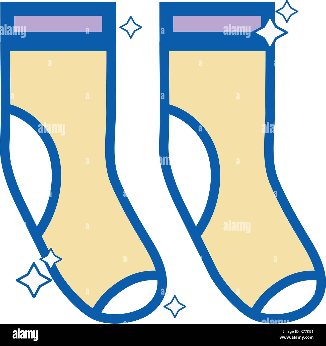clean socks style design icon Stock Vector Image & Art - Alamy