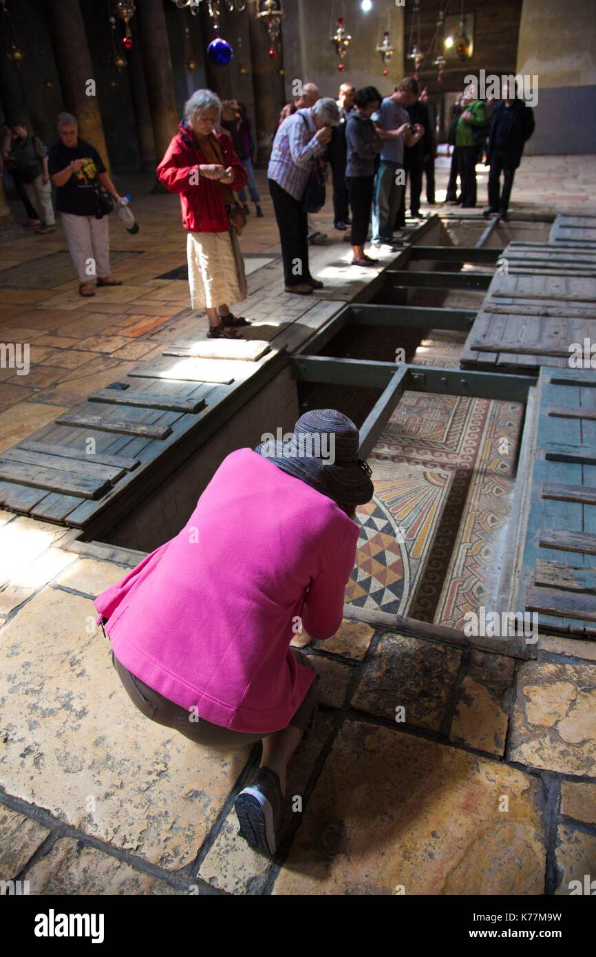 Church of the nativity mosaic bethlehem hi-res stock photography and ...