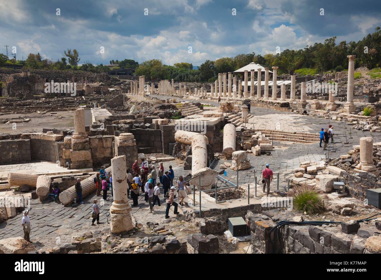 Israel, The Galilee, Beit She-an, Beit She-An National Park, Roman-era ...