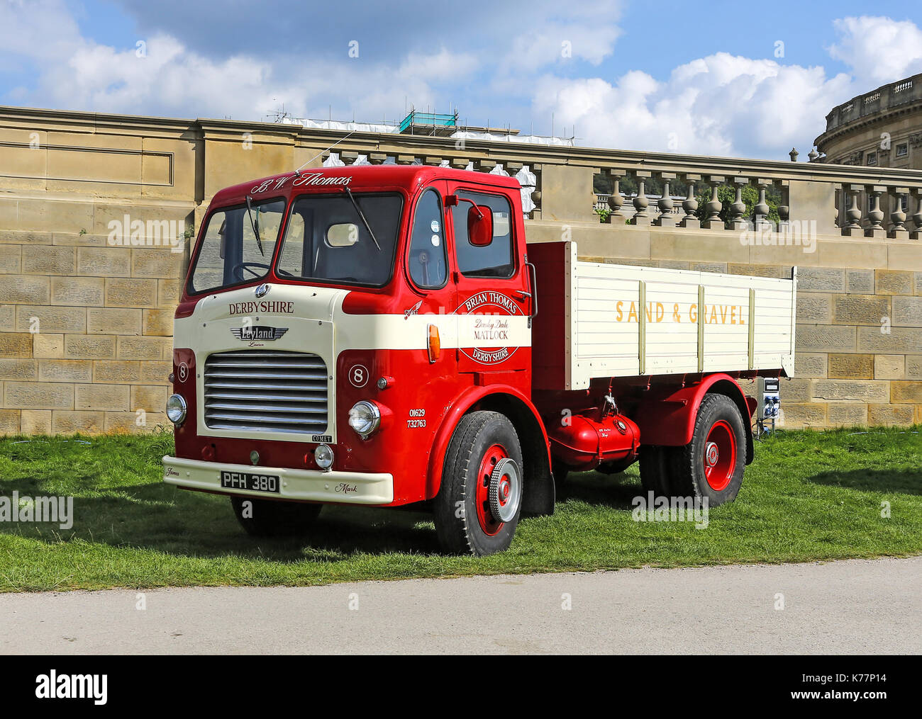 1956 Leyland Comet in the livery of B.W.Thomas reg no - PFH 380 Stock Photo