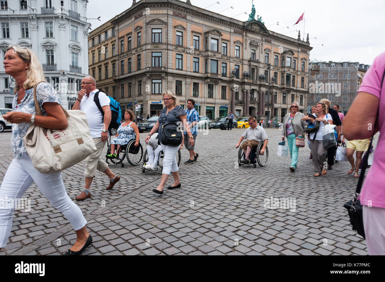 A normal day in Copenhagen. Stock Photo
