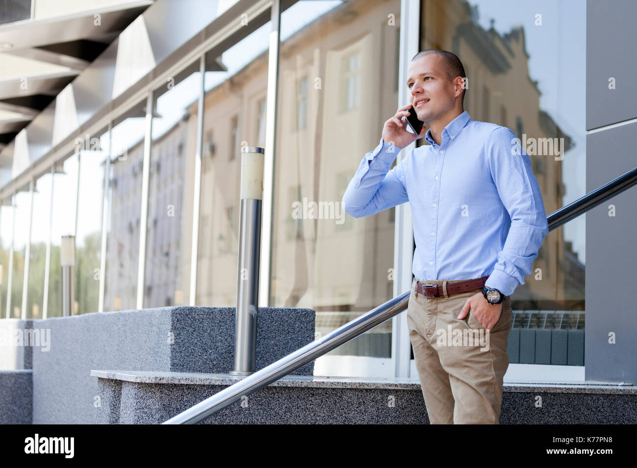Man In Building Man stands over building hi-res stock photography and images - Alamy