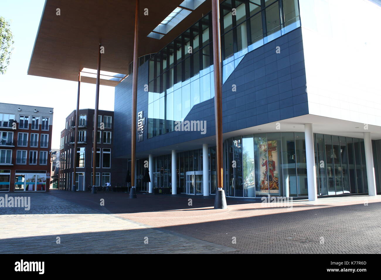 New Frisian Museum (Frysk Museum) building at Wilhelminaplein (also Zaailand) square in Leeuwarden, The Netherlands, opened in 2013. Stock Photo