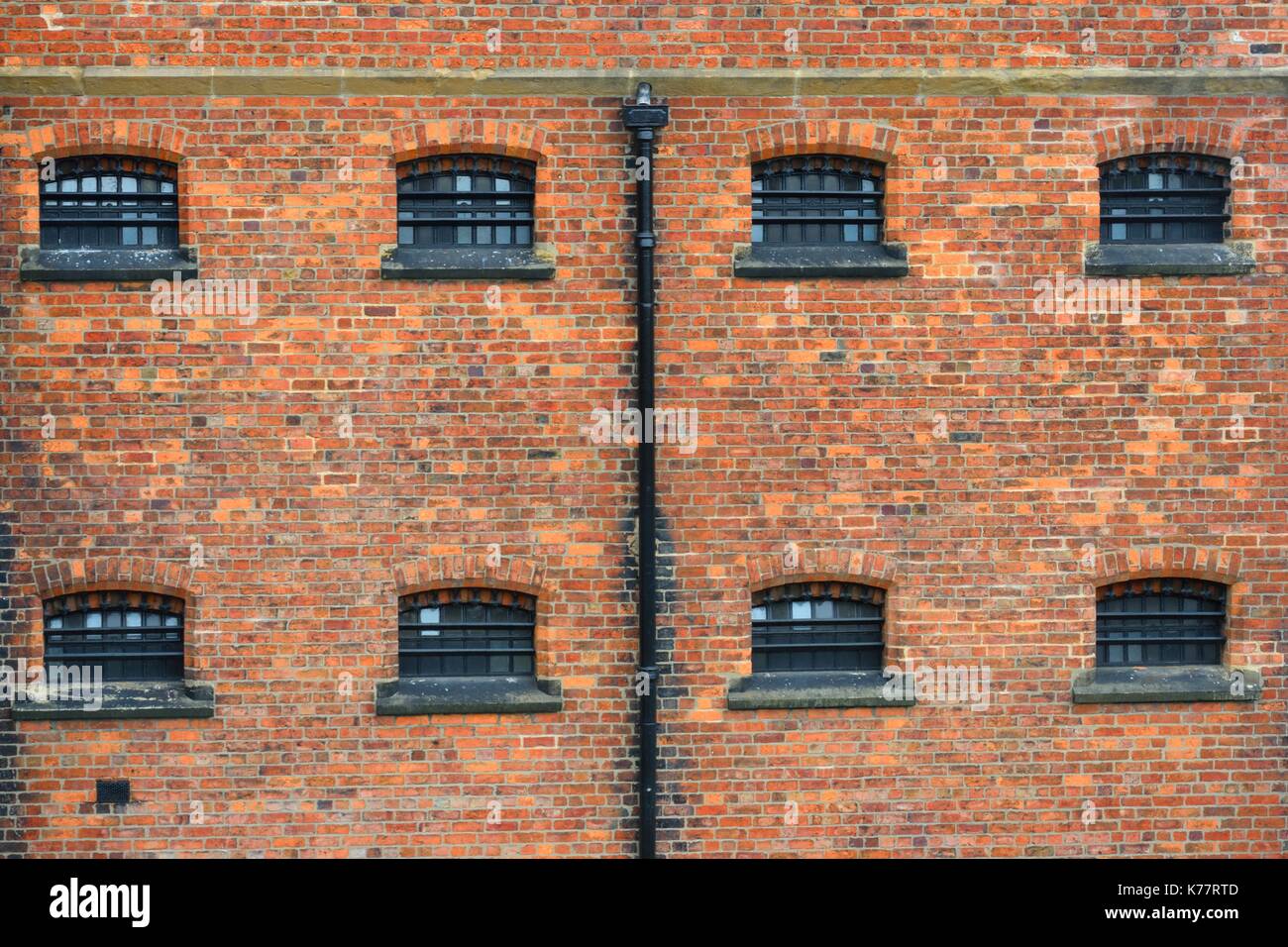 Lincoln victorian prison windows Stock Photo