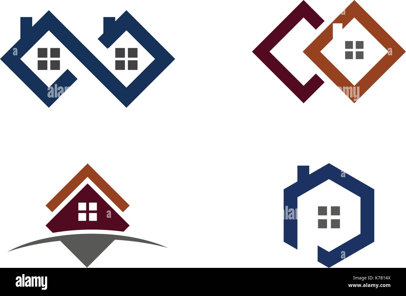 Real Estate , Property and Construction Logo design Stock Vector Image ...
