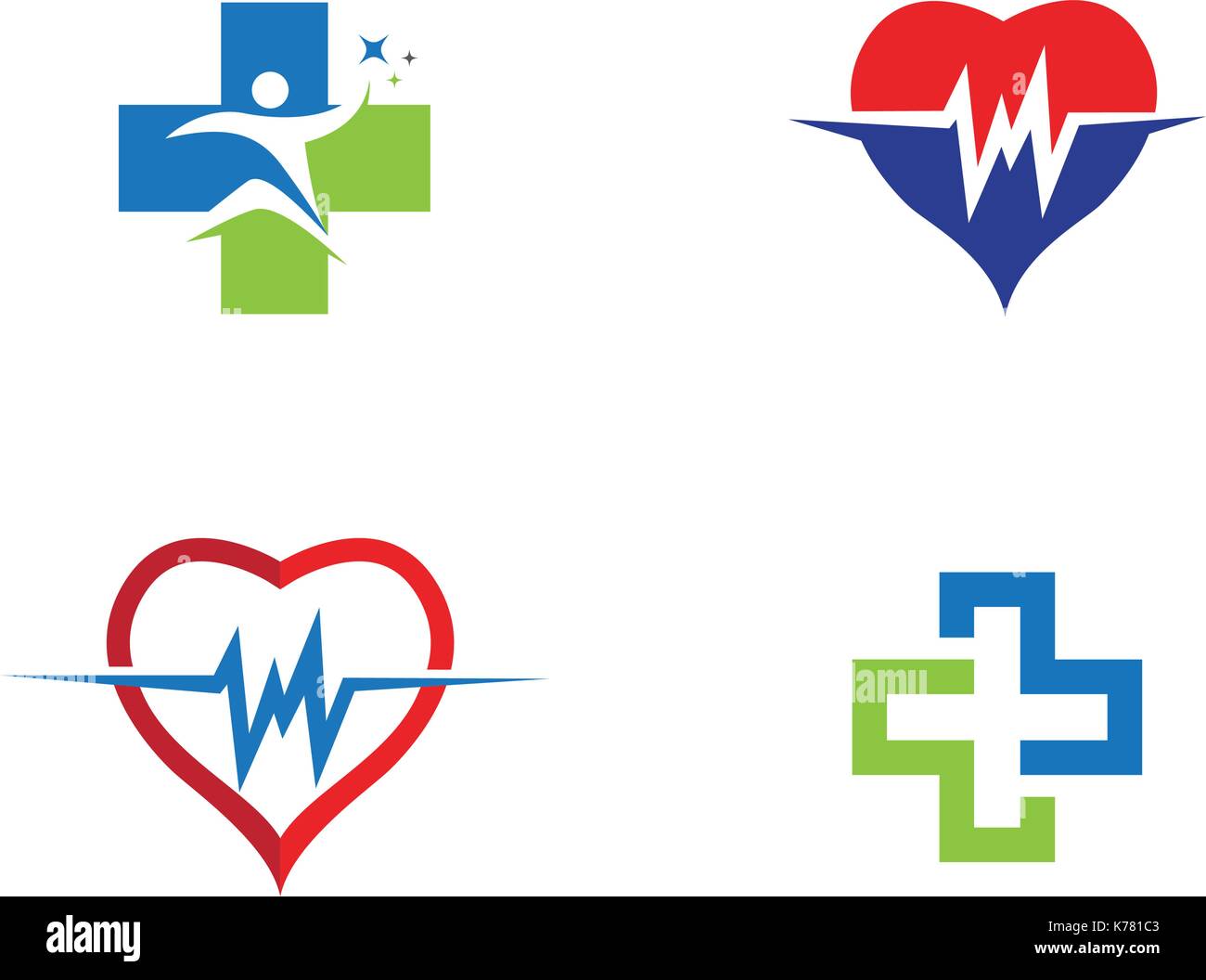 Health Medical Logo template vector illustration design Stock Vector