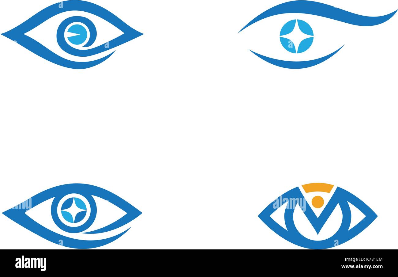 Branding Identity Corporate Eye Care vector logo design Stock Vector ...