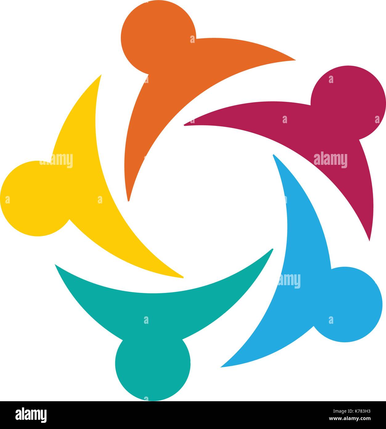 Community, network and social icon design template Stock Vector Image ...