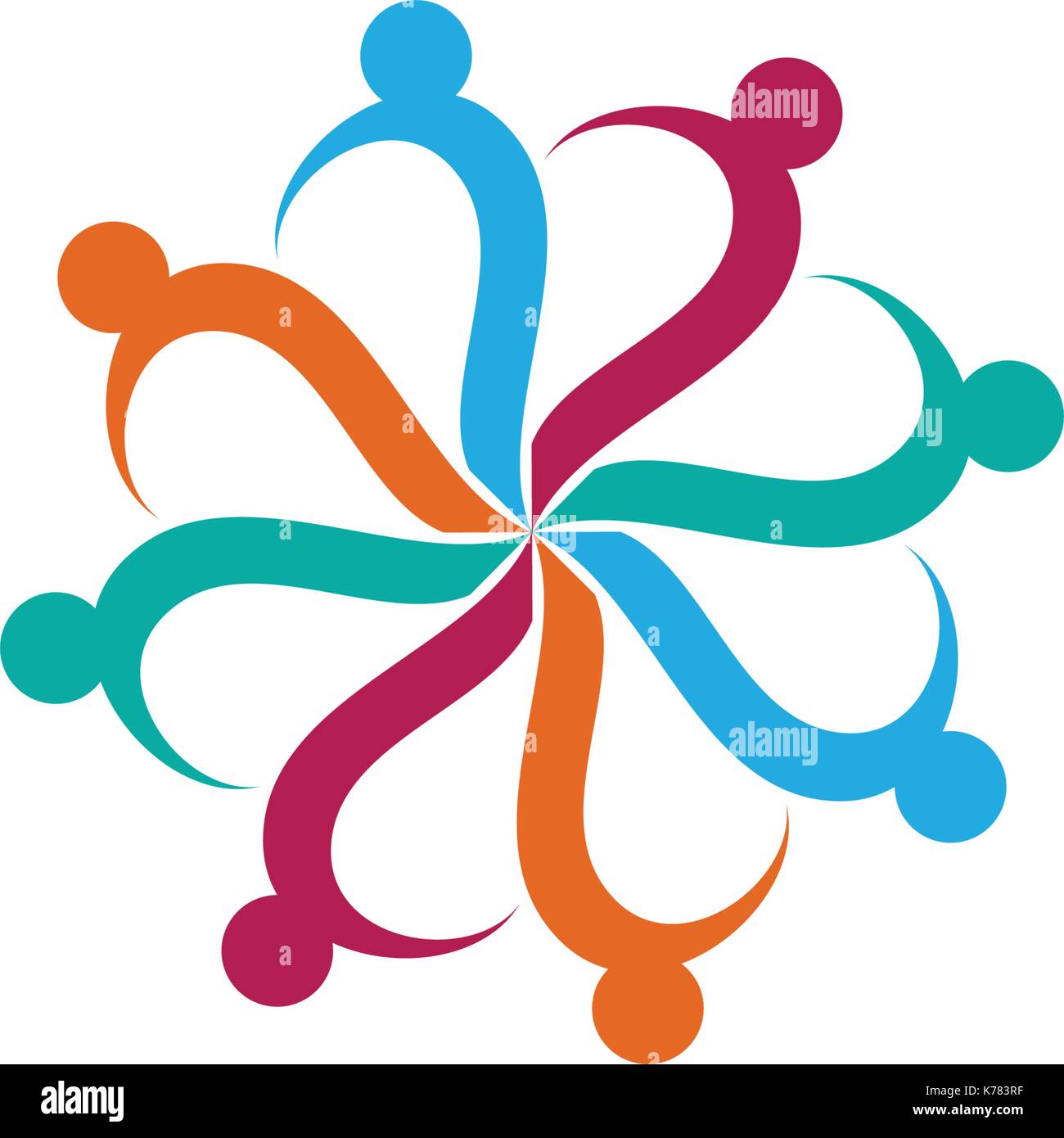 Community, network and social icon design template Stock Vector Image ...
