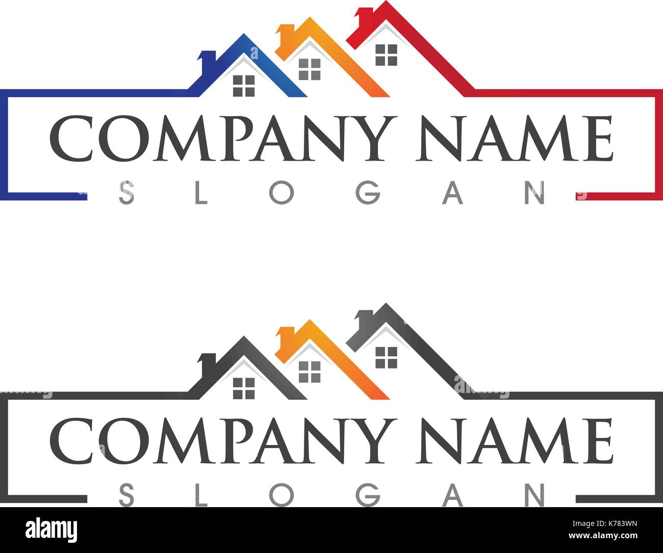 Real Estate , Property and Construction Logo design Stock Vector Image ...