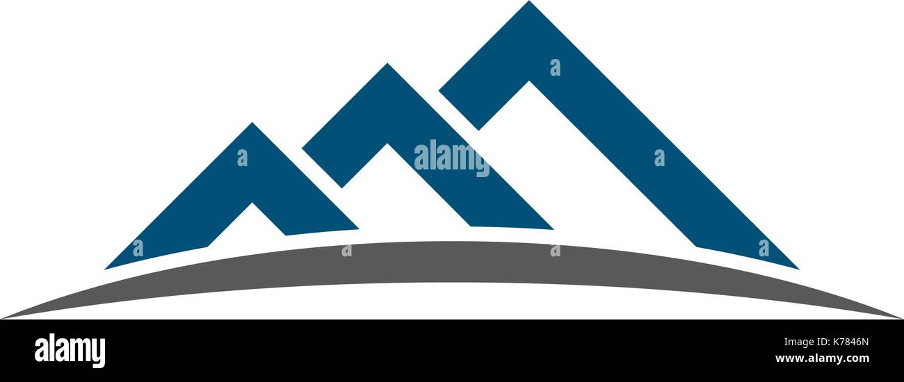 Mountain vector icon illustration design template Stock Vector Image ...