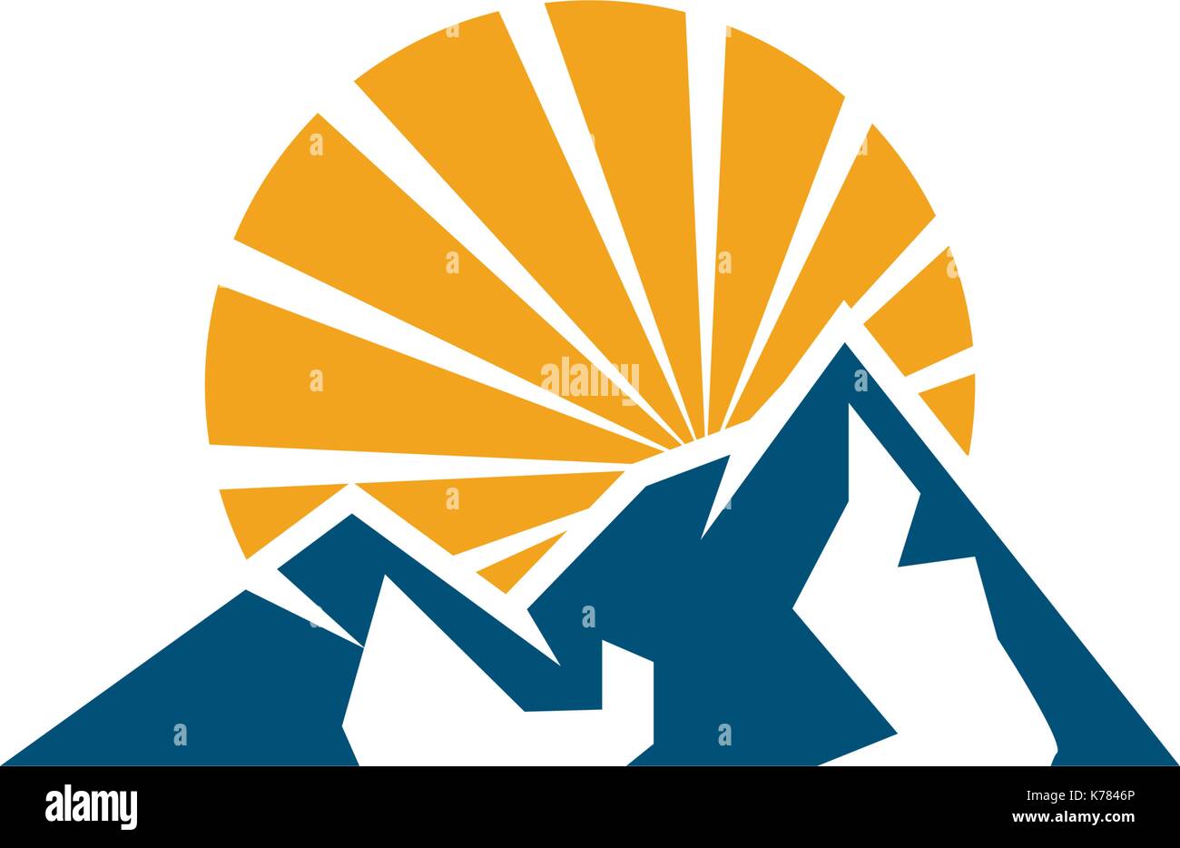 Mountain vector icon illustration design template Stock Vector Image ...