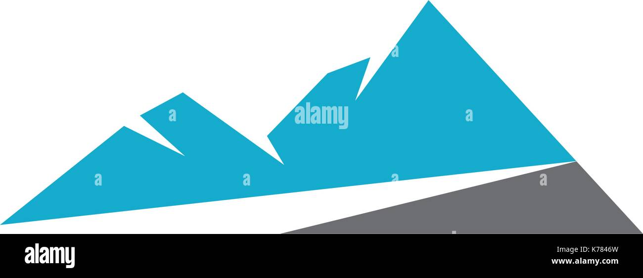 Mountain vector icon illustration design template Stock Vector Image ...