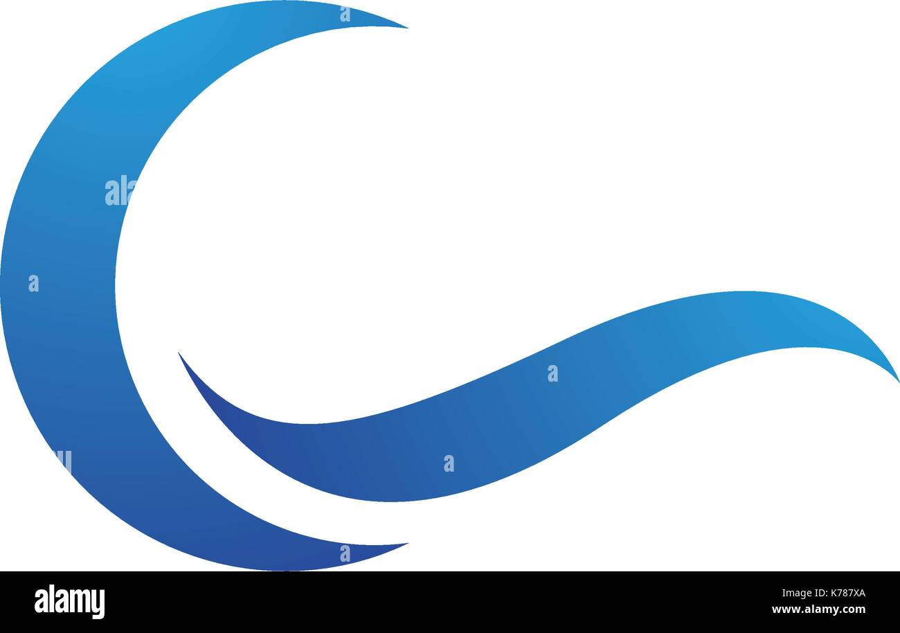 Water wave Logo Template Stock Vector Image & Art - Alamy