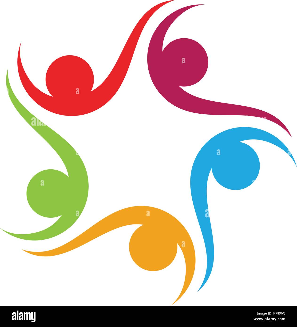 Community, network and social icon design template Stock Vector Image ...