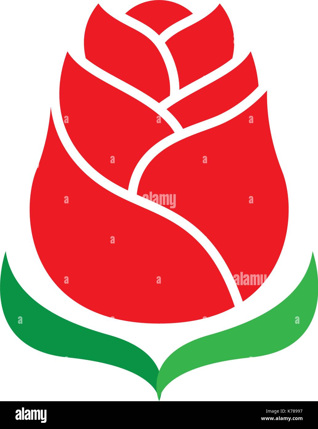 Rose flower Logo Template Stock Vector Image & Art - Alamy