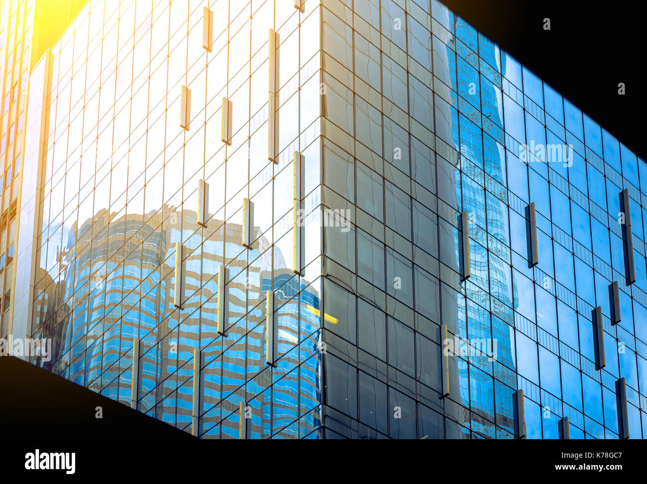 Modern office building detail, glass surface Stock Photo - Alamy