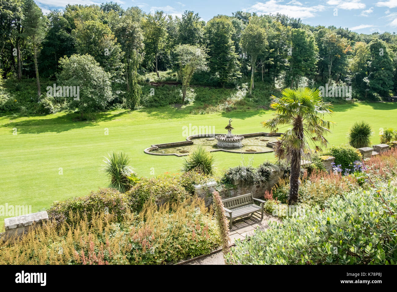 Gardens at stately home of Culzean Castle Girvan Scotland Stock Photo