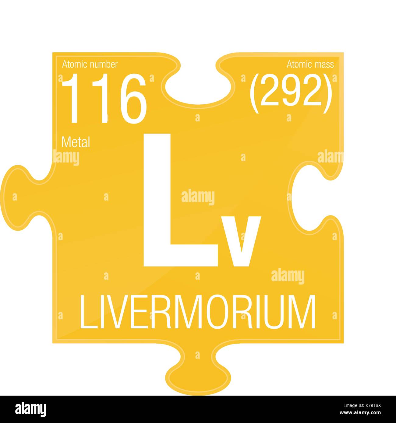 Atomic number 116 Stock Vector Images Alamy