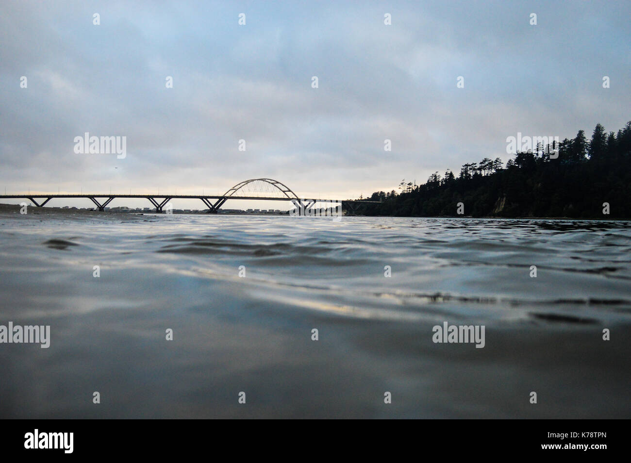 Waldport, OR bridge Stock Photo