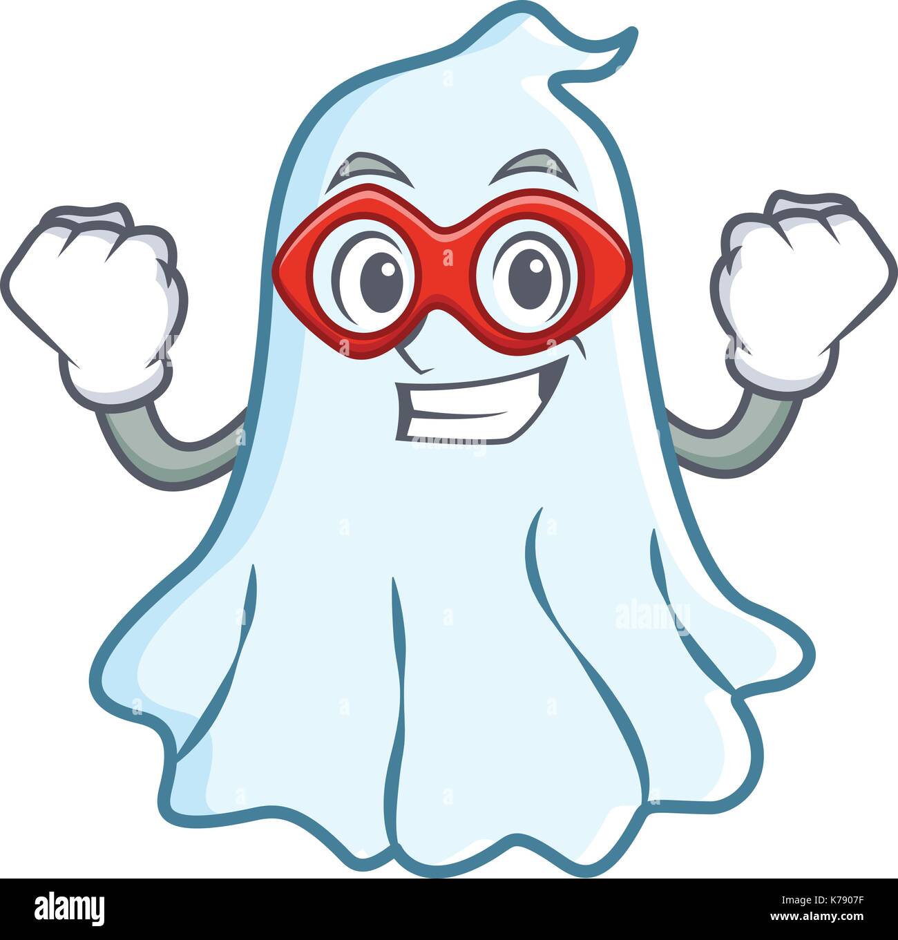 Super hero cute ghost character cartoon Stock Vector Image &amp; Art - Alamy