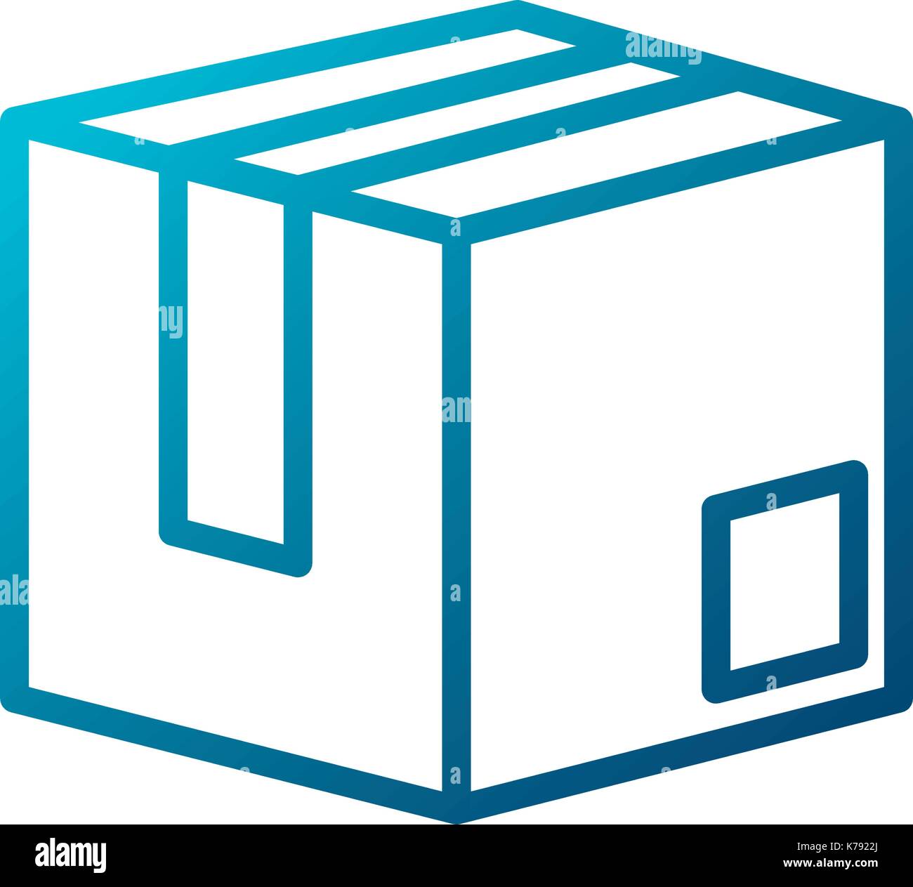 Cardboard box isolated Stock Vector Image & Art - Alamy