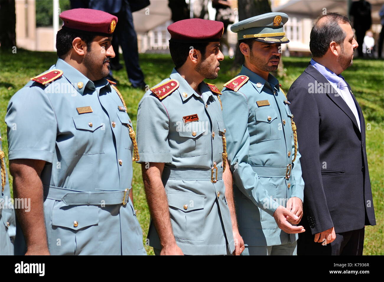 Emirati trainees at ENSP, Higher French National Police School, SaintCyr au Mont d'Or, France