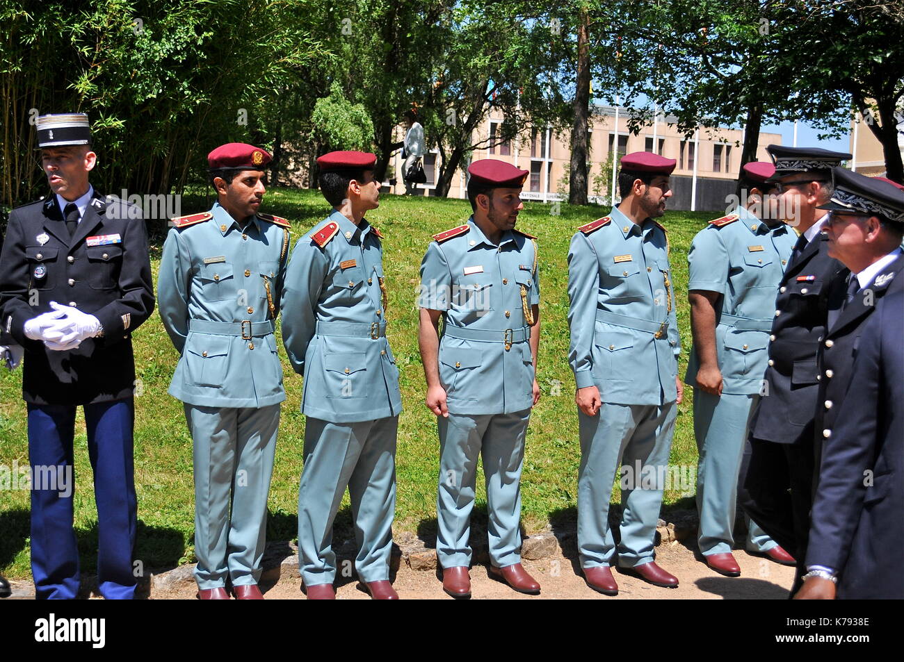 Emirati trainees at ENSP, Higher French National Police School, Saint