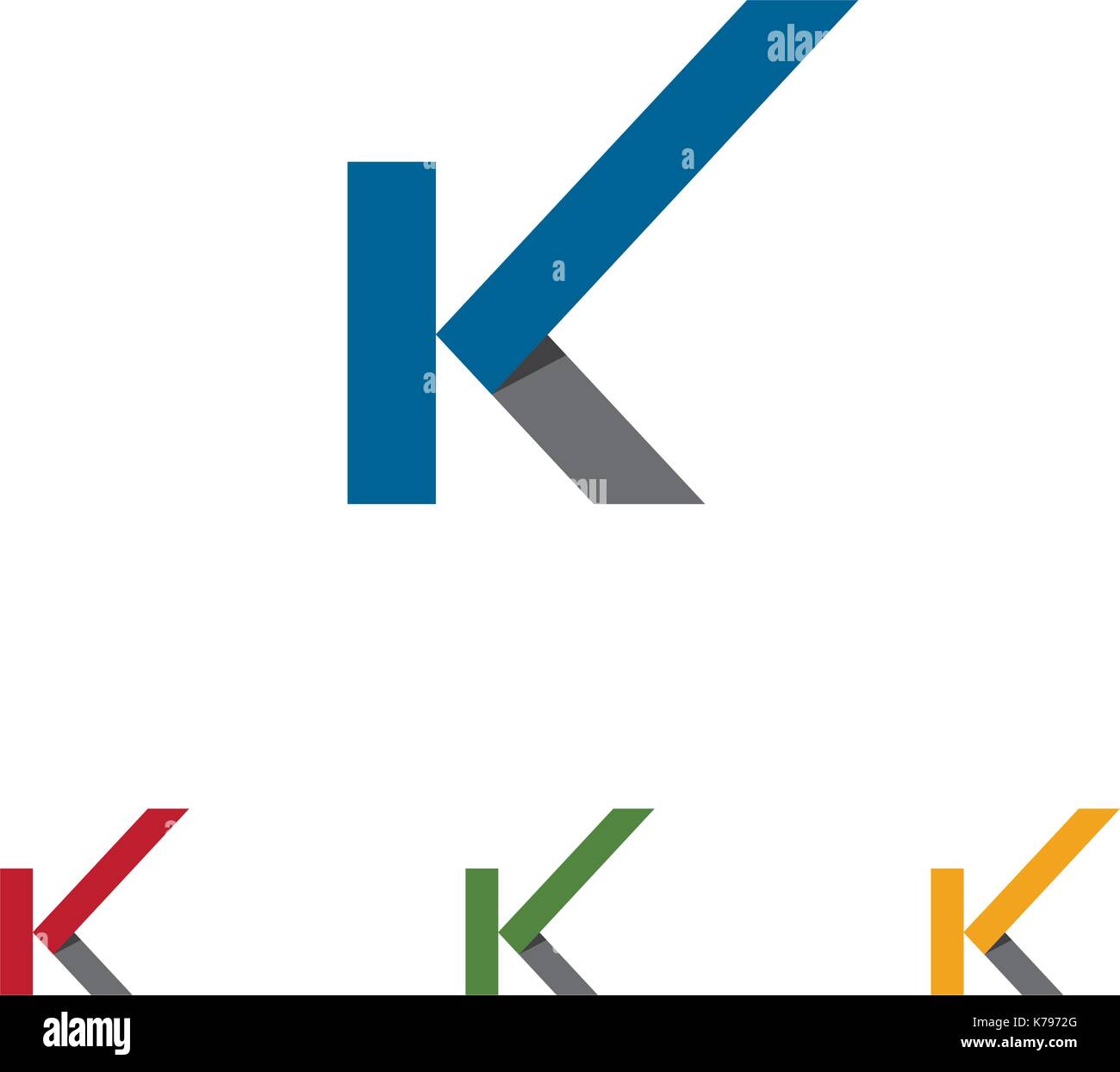 K Letter Arrows vector illustration icon Logo Template design Stock ...