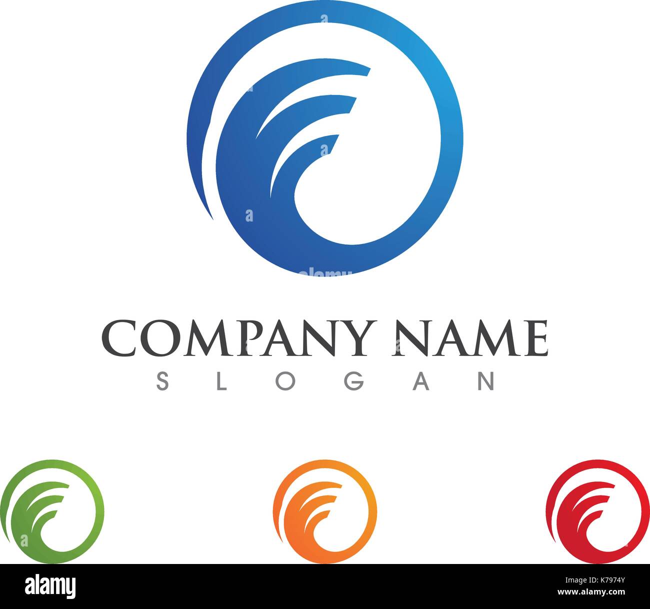Water wave Logo Template Stock Vector Image & Art - Alamy