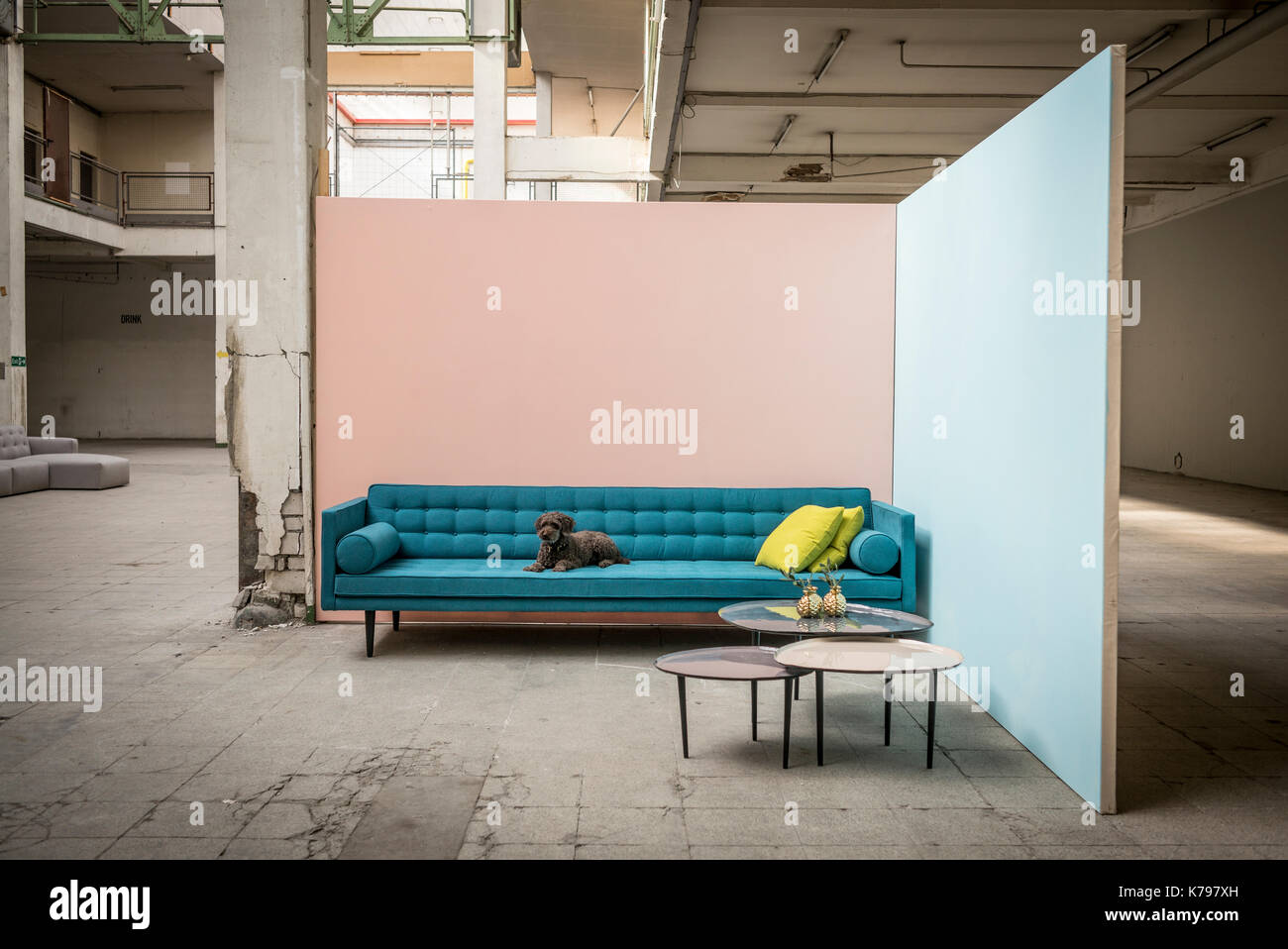 furnitures in a loft Stock Photo Alamy
