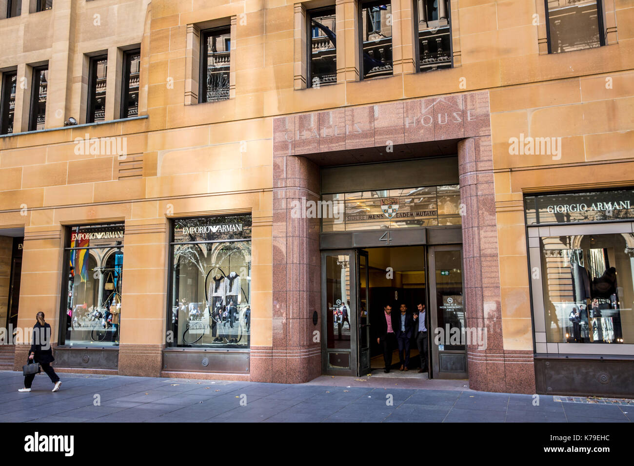 Emporio Giorgio Armani clothing store in Challis House Martin Place in Sydney city centre new south wales Australia Stock Photo Alamy