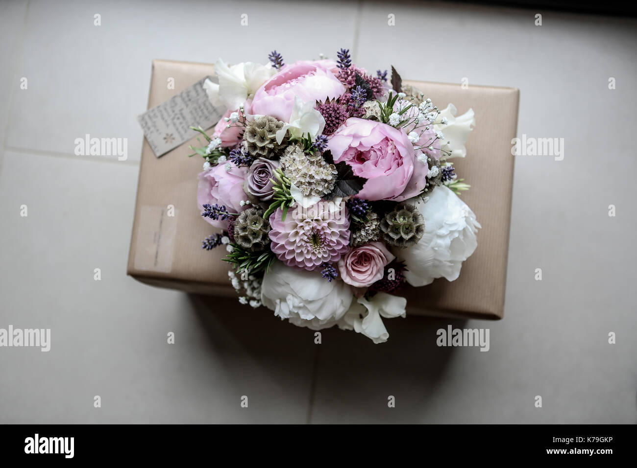 pink and white bouquet Stock Photo