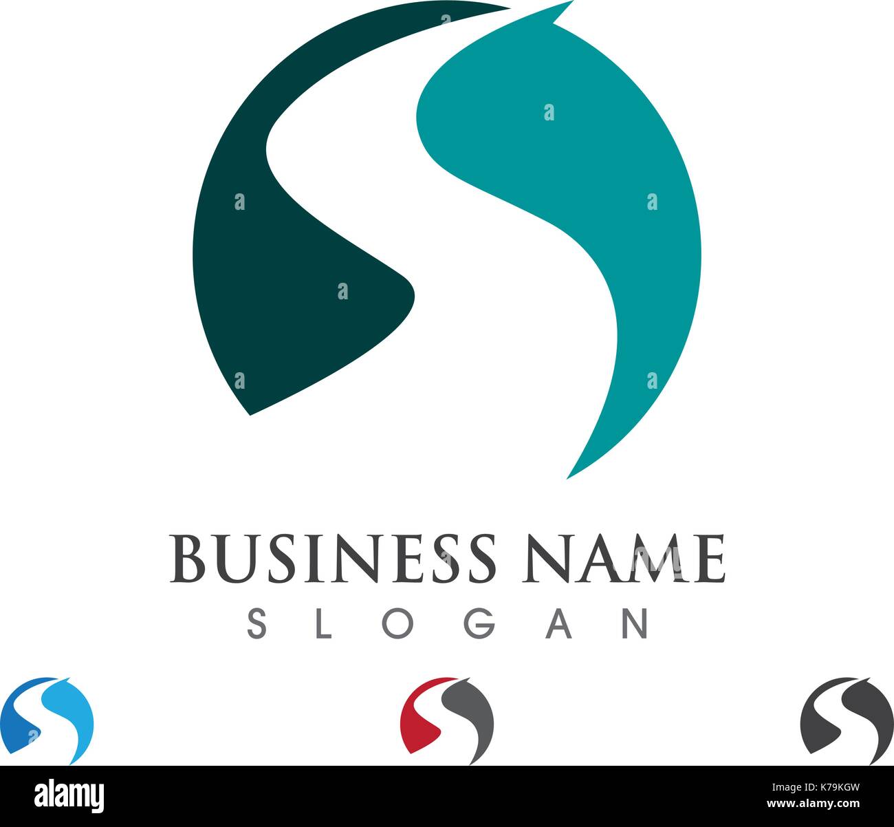 River Logo Template ilustration icon Stock Vector