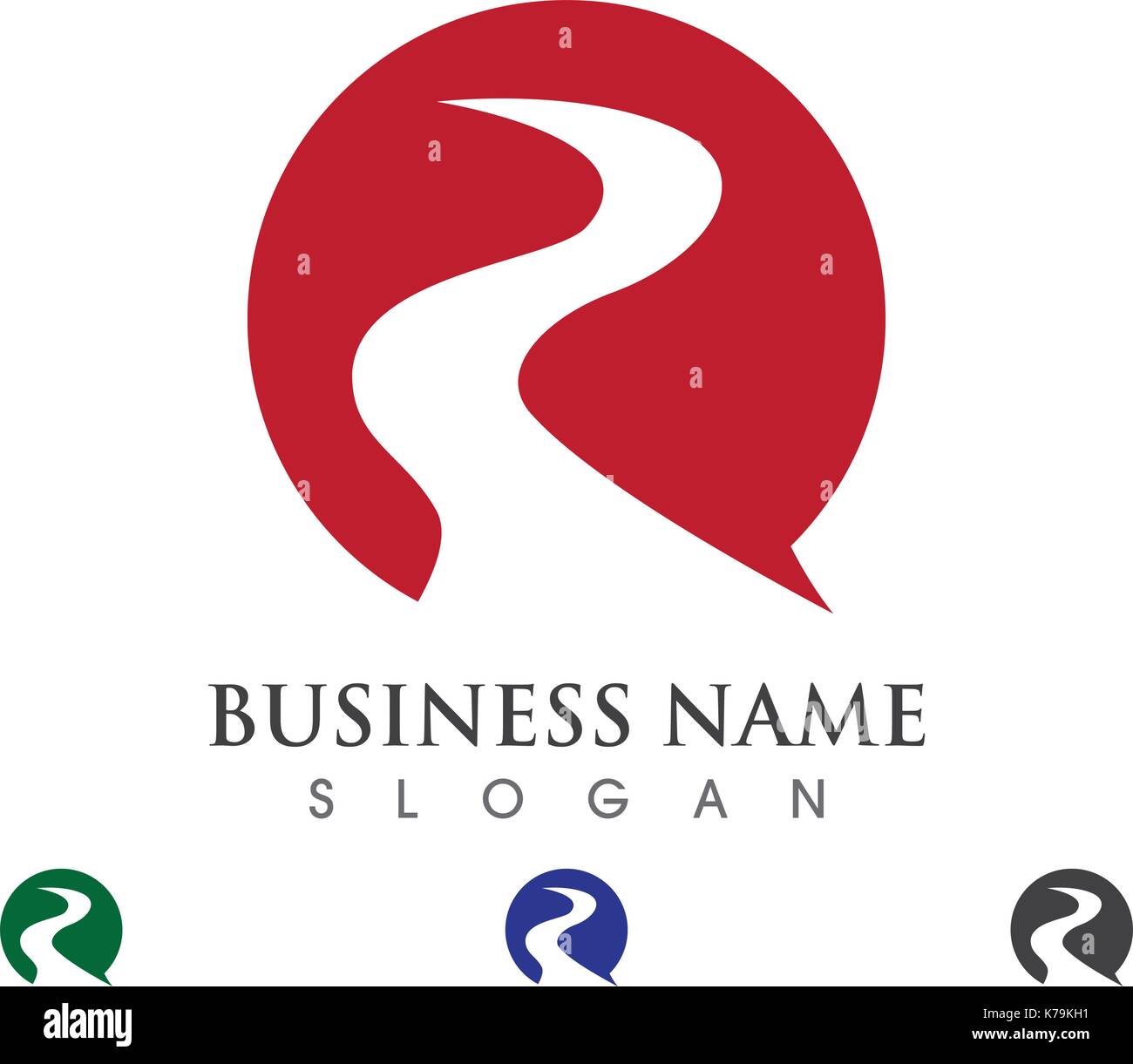 River Logo Template ilustration icon Stock Vector