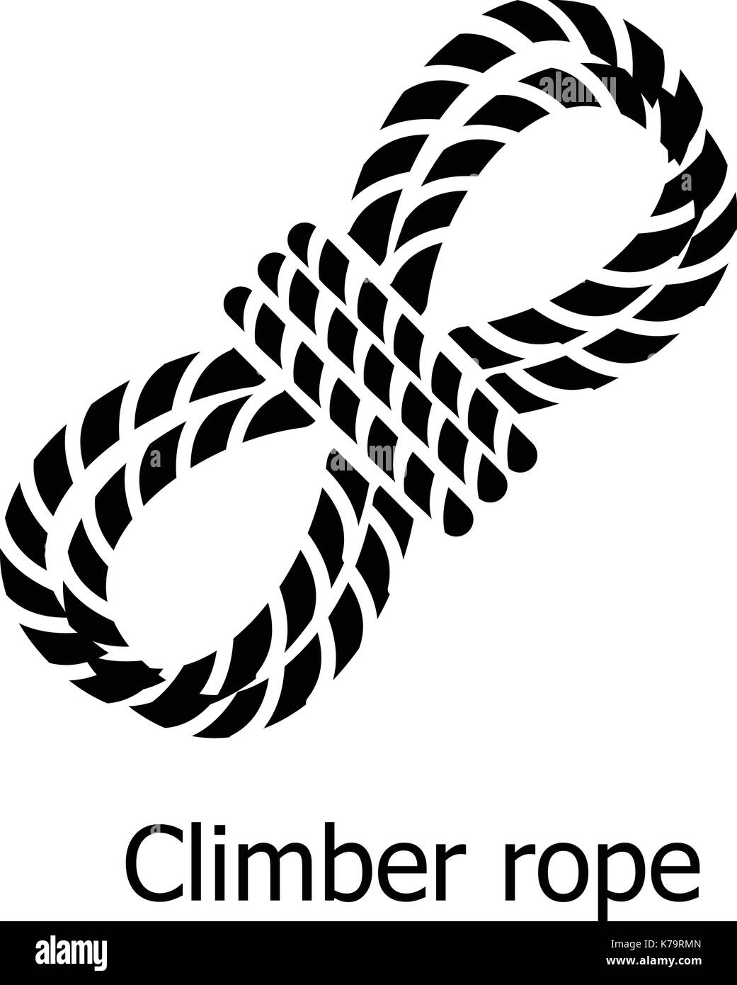 Climber rope icon, simple black style Stock Vector Image & Art - Alamy