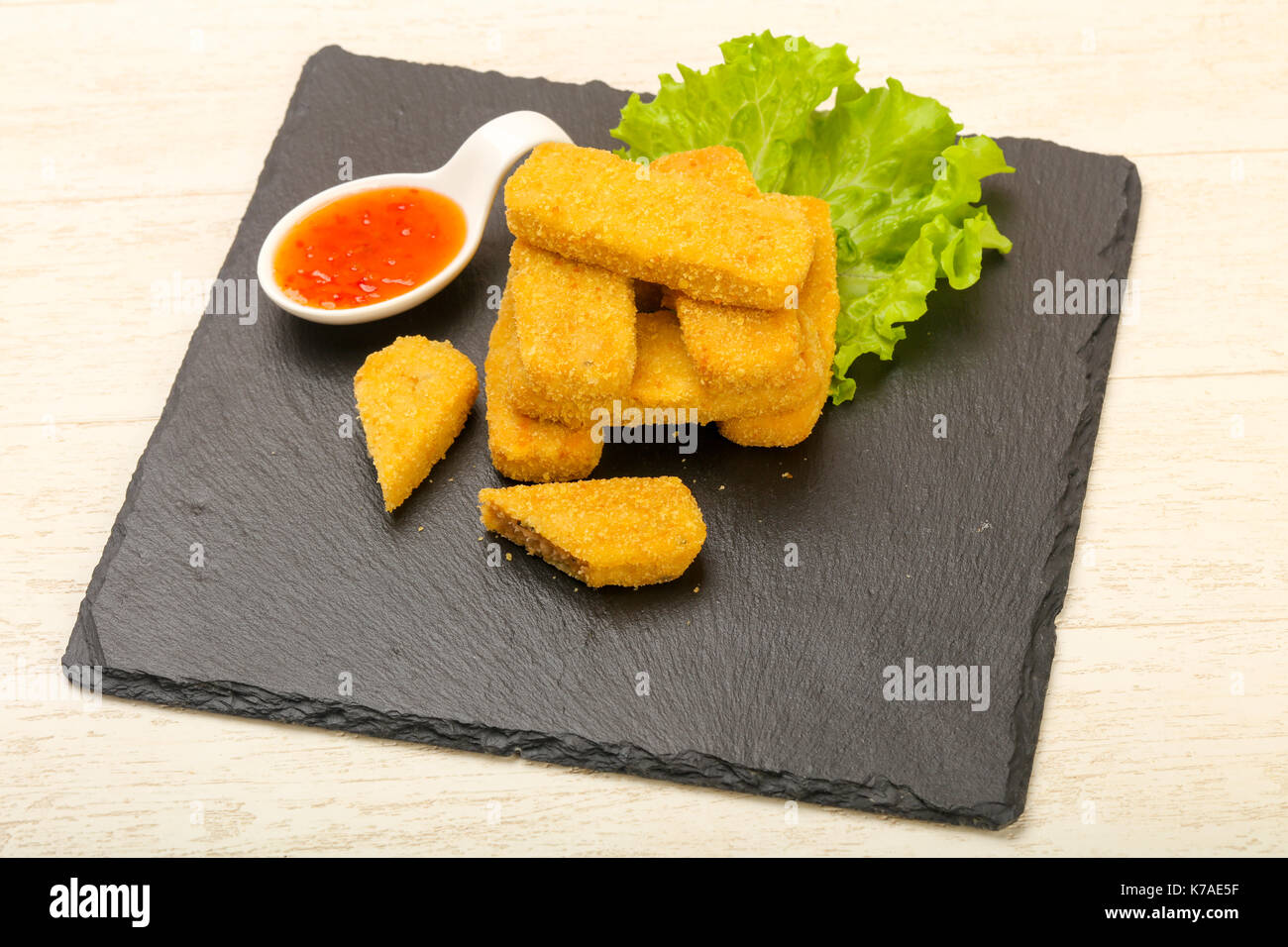 Salmon Fish sticks Stock Photo Alamy