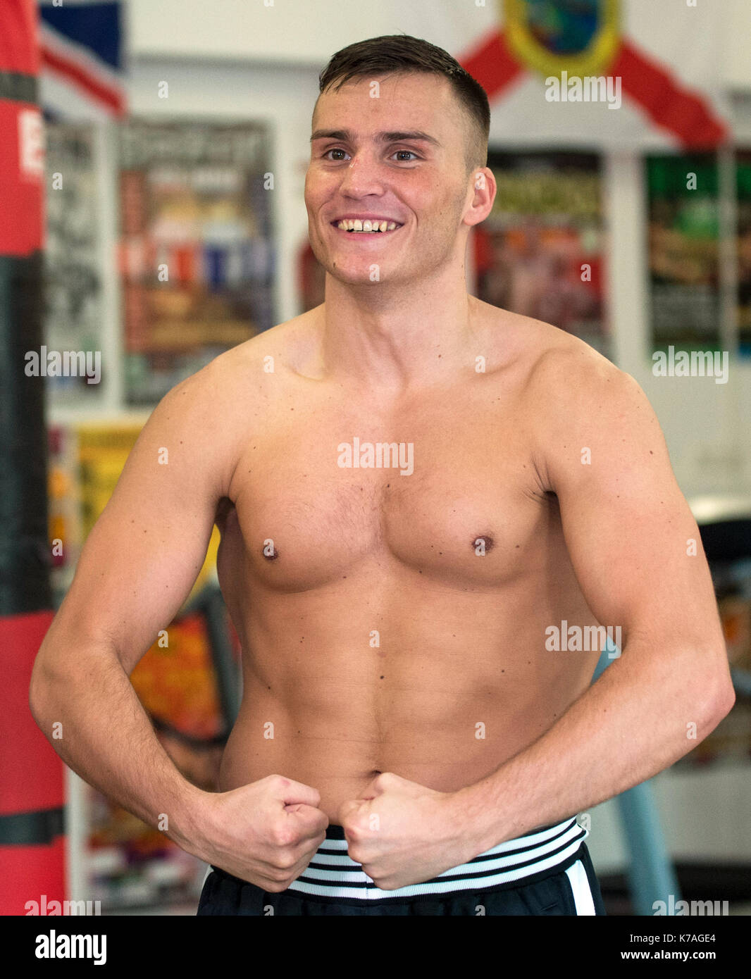 Domenic von Chrzanowski (boxer), 24.02.2015,  Training, boxing meets movie, Berlin/ Potsdam , Foto: Uwe Koch/fotobasis.de Stock Photo