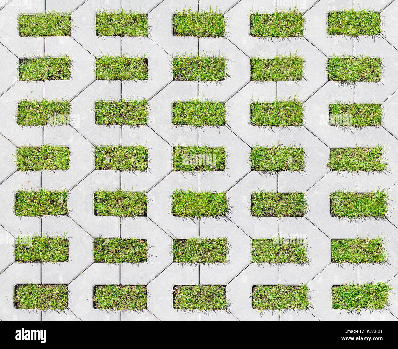 Tiles with grass Stock Photo Alamy