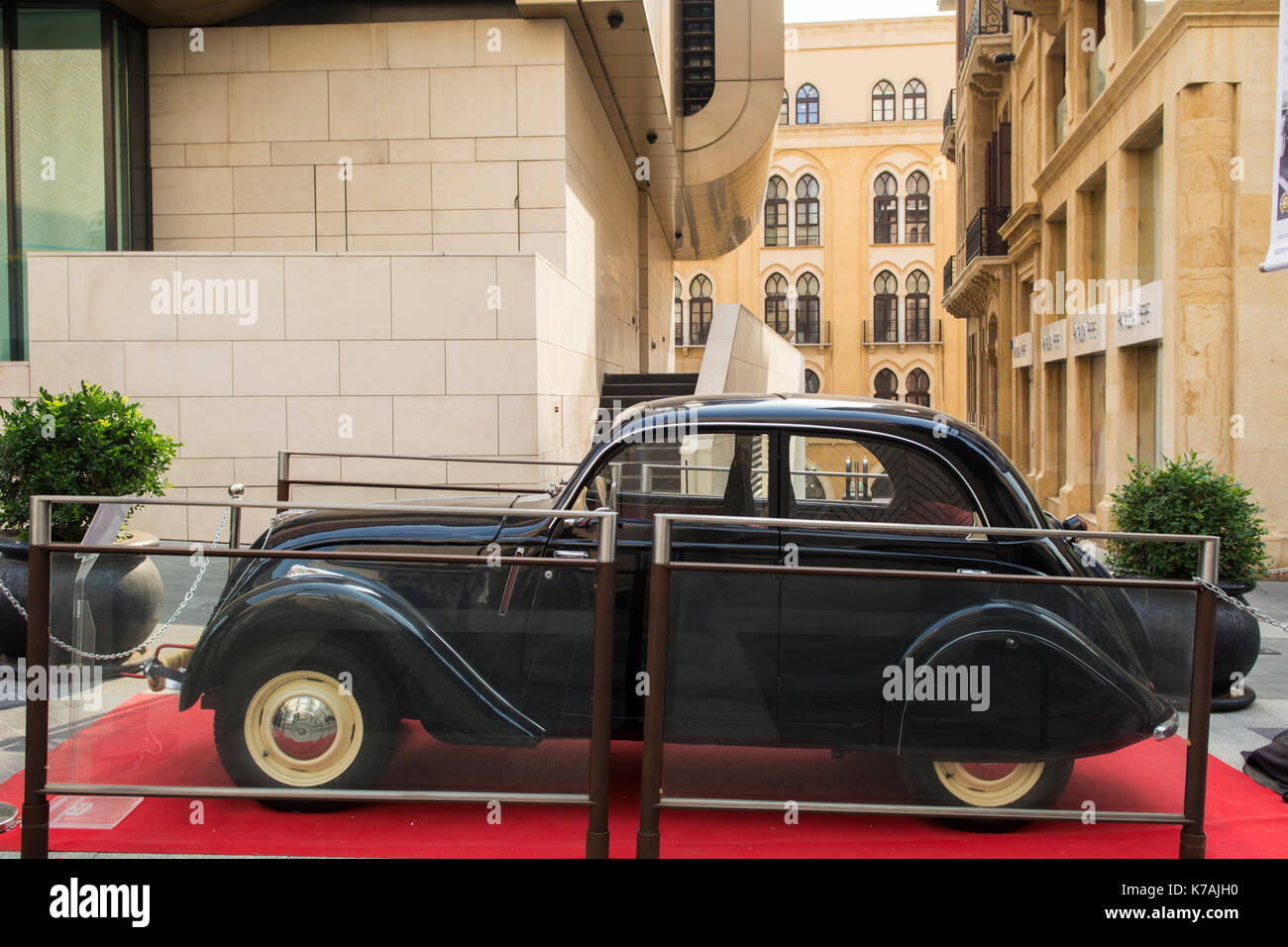 Beirut, Lebanon. 15th Sep, 2017. Vintage cars on Display at the Classic