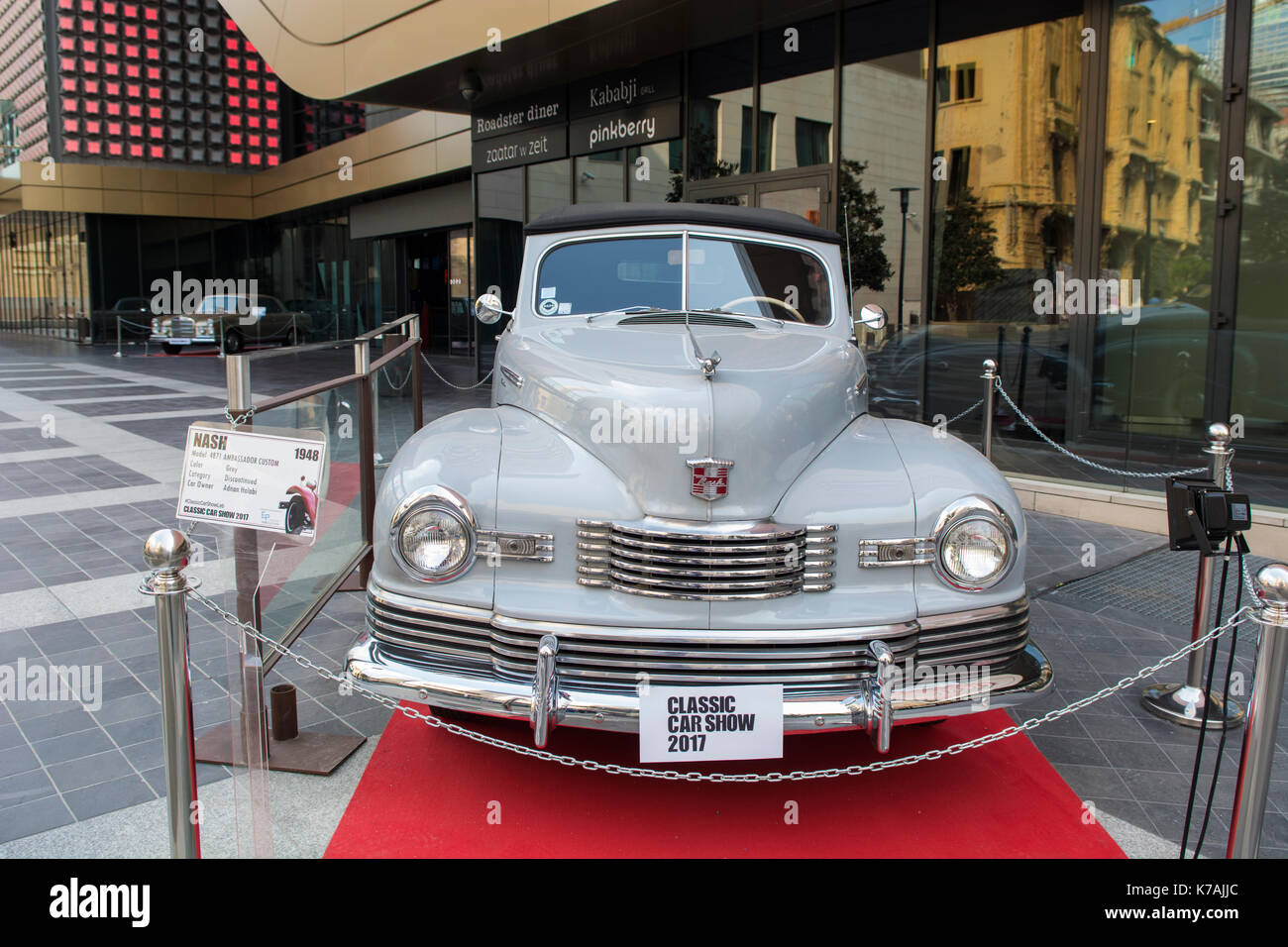 Beirut, Lebanon. 15th Sep, 2017. 1948 Nash 4871 Ambassador Custom on