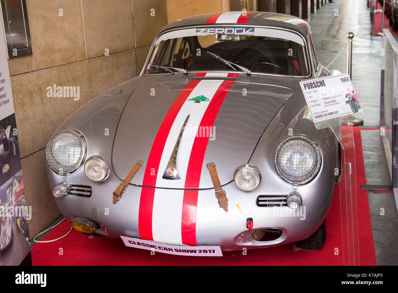 Beirut, Lebanon. 15th Sep, 2017. 1964 Porsche 356 C on Display at the