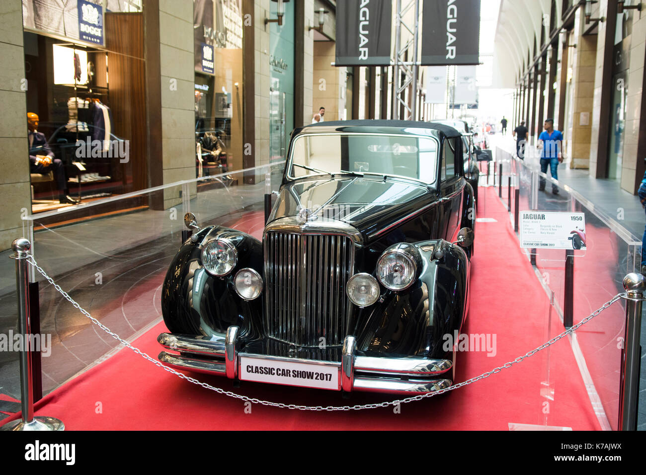 Beirut, Lebanon. 15th Sep, 2017. 1950 Jaguar Mark V on Display at the