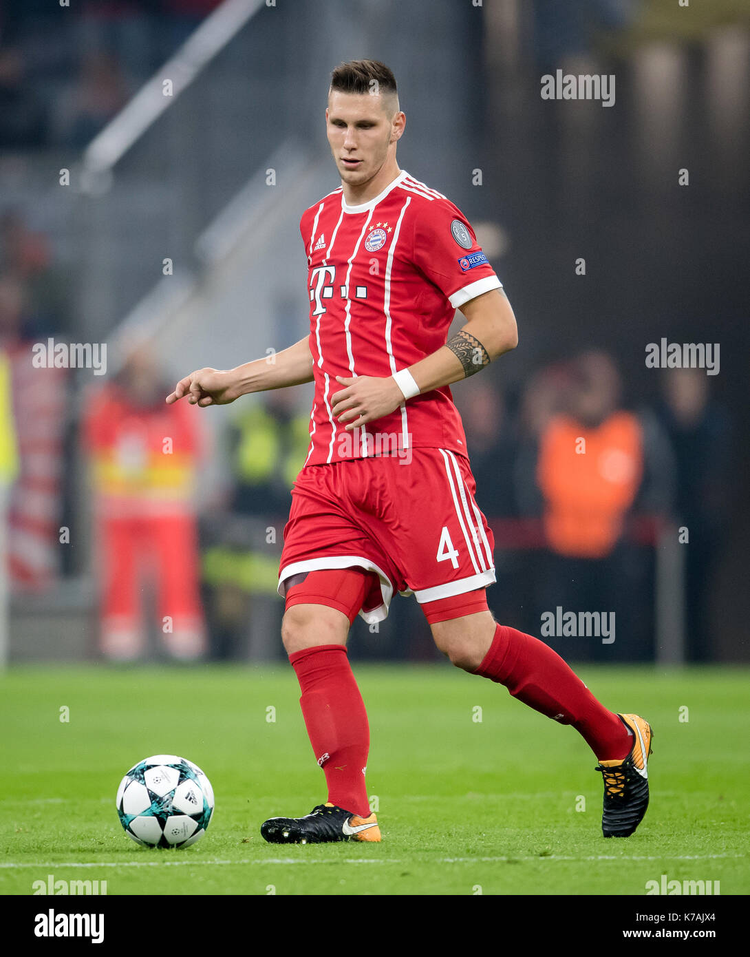 Munich, Germany. 12th Sep, 2017. Munichs Niklas Suele In Action During